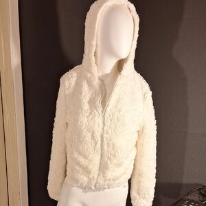 Ambiance White Fleece Ski Jacket